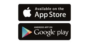 Google Play and App store download buttons